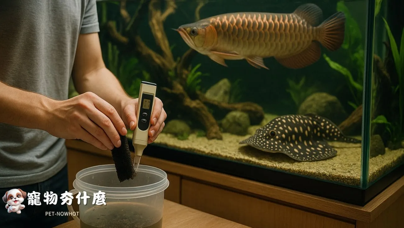 水族缸養水及水質檢測情境