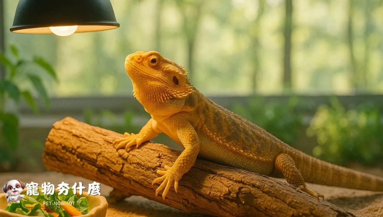 鬆獅蜥冬眠後恢復活動圖