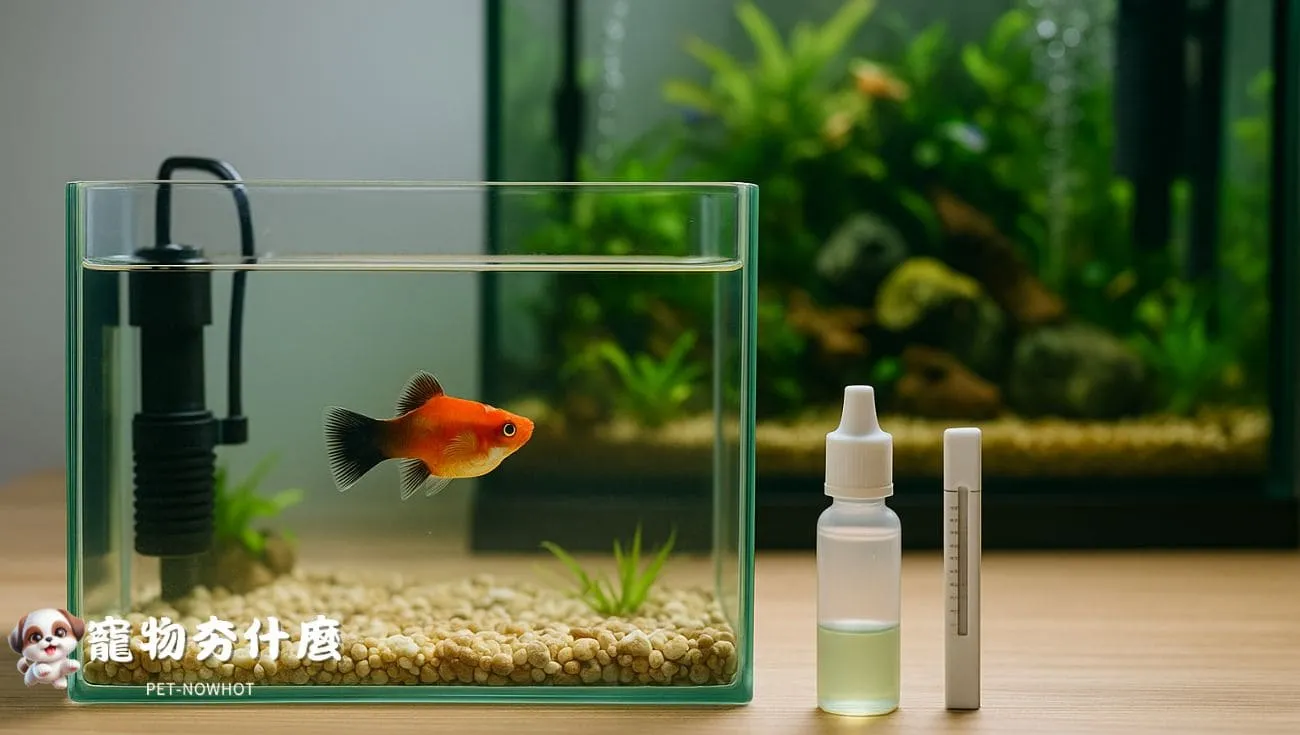 魚隻隔離與疾病預防示意