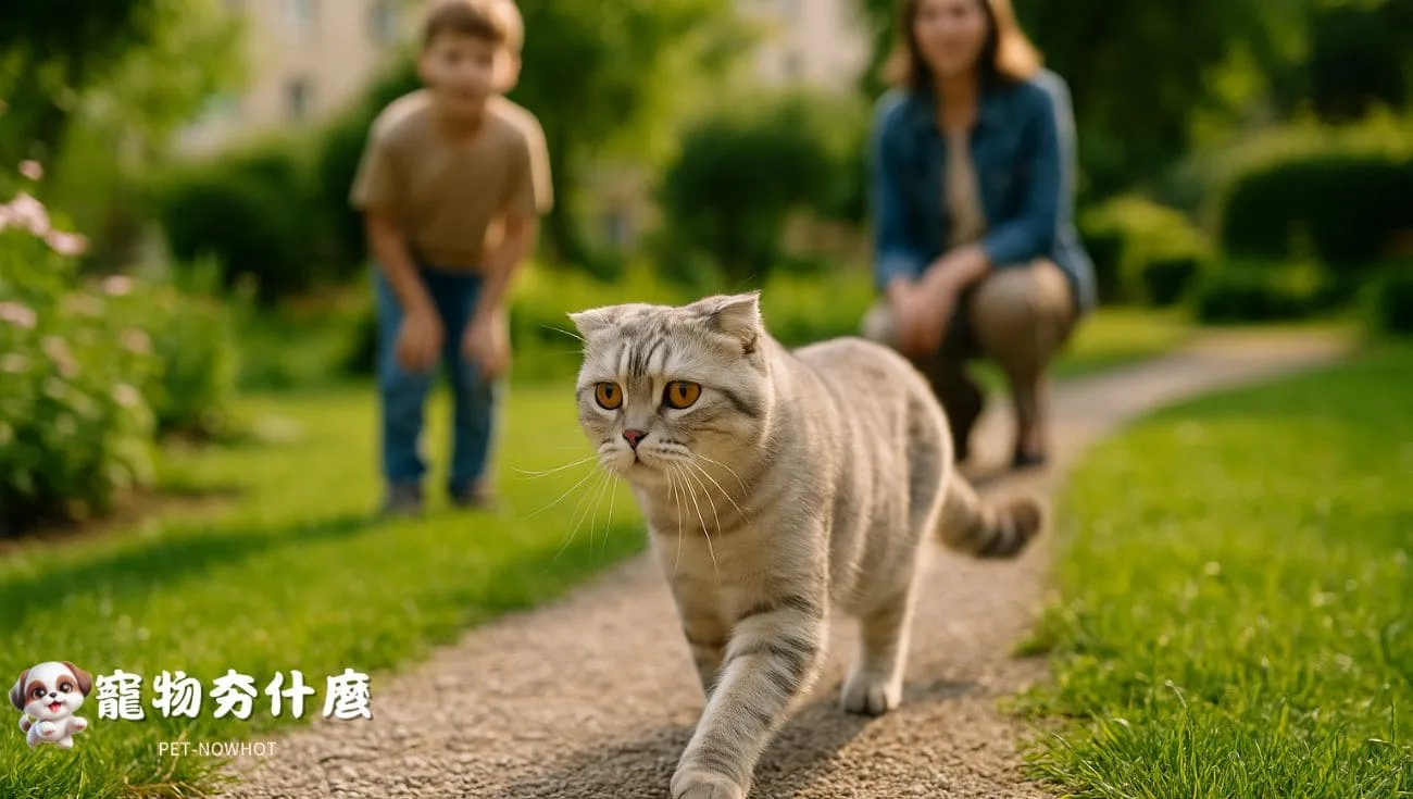 蘇格蘭摺耳貓社區漫步