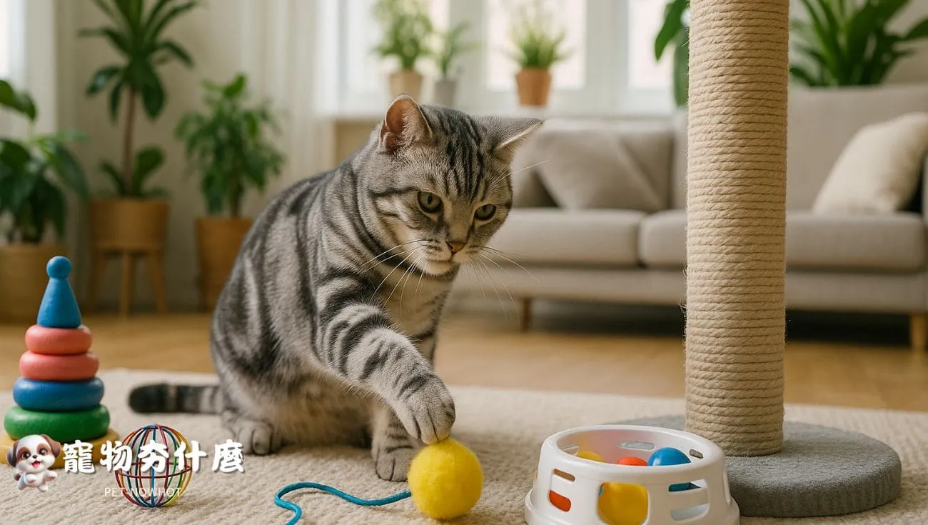 美短貓玩益智玩具環境豐富化
