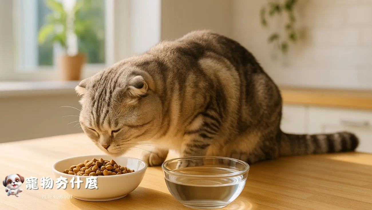 蘇格蘭摺耳貓規律進食與補充水分