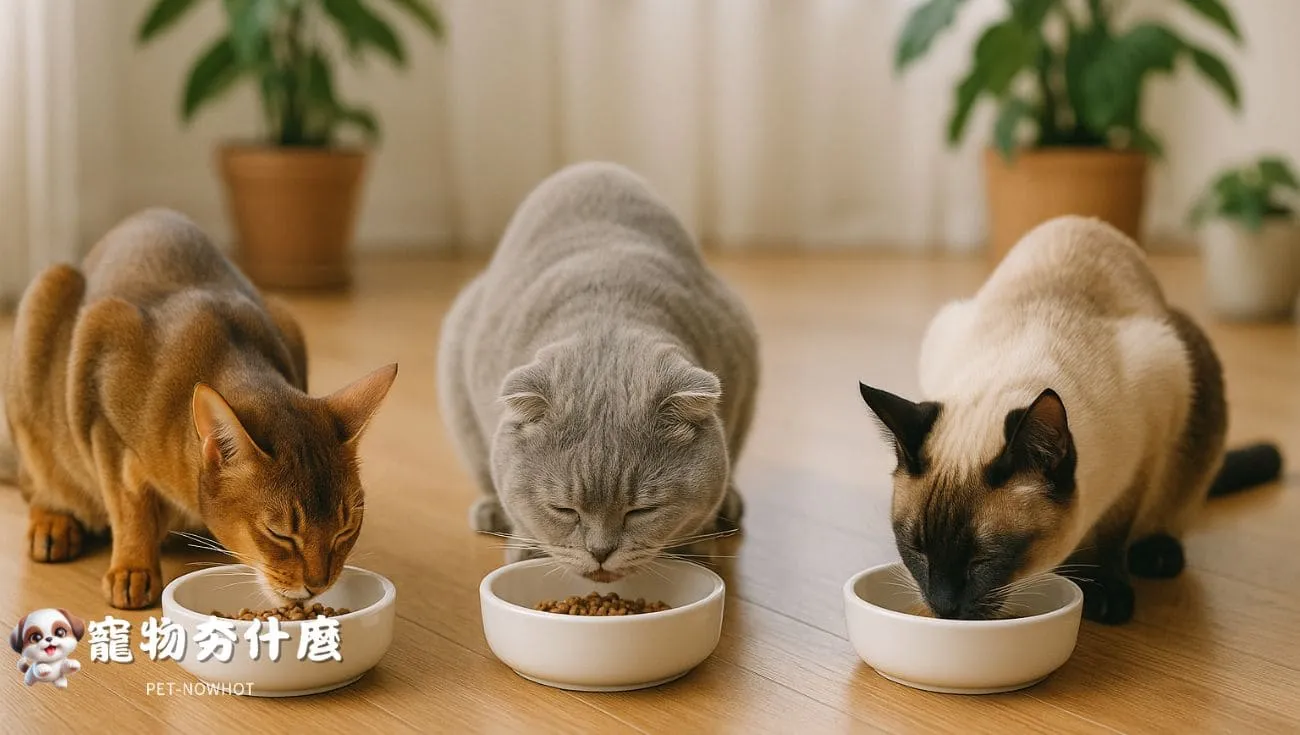 多品種貓咪健康飲食日常照