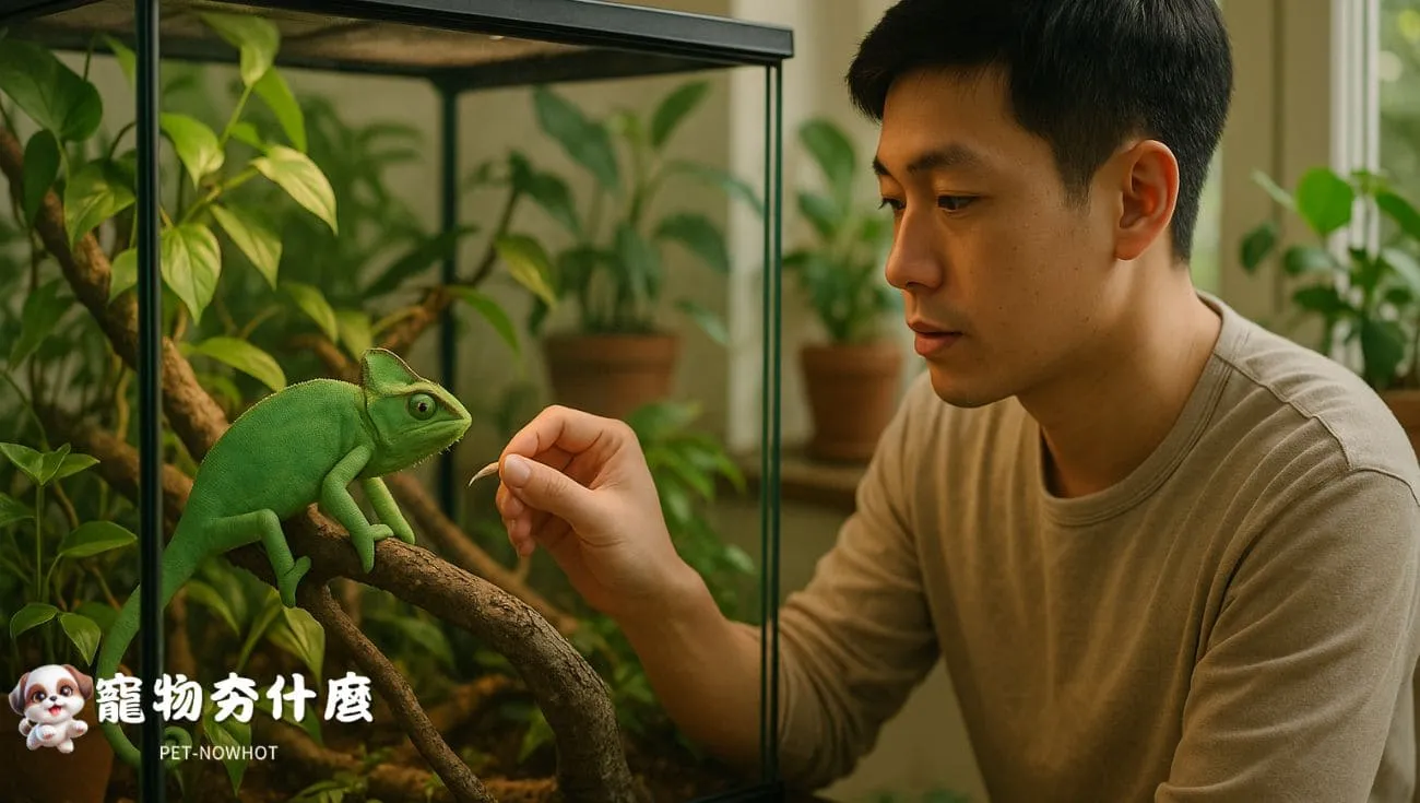 台灣飼主照護變色龍