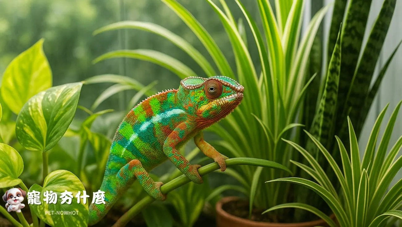 變色龍籠舍安全植栽