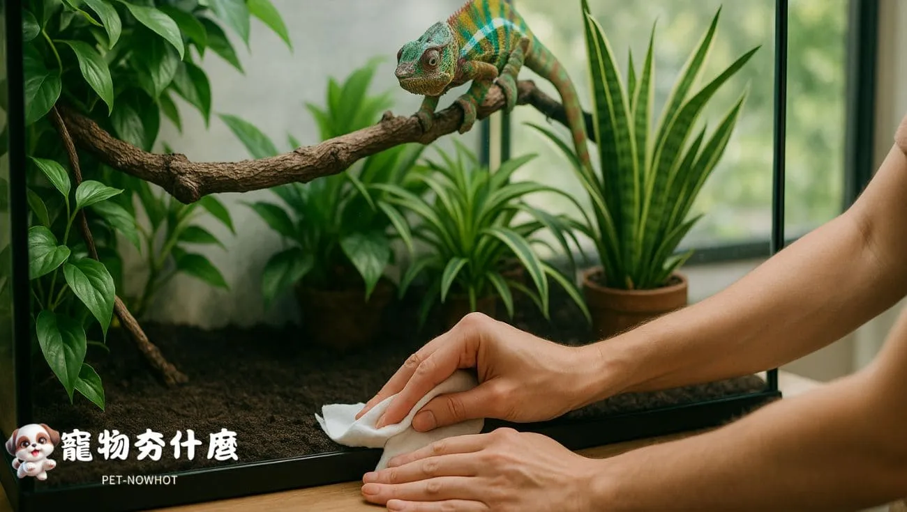 變色龍籠舍清潔維護