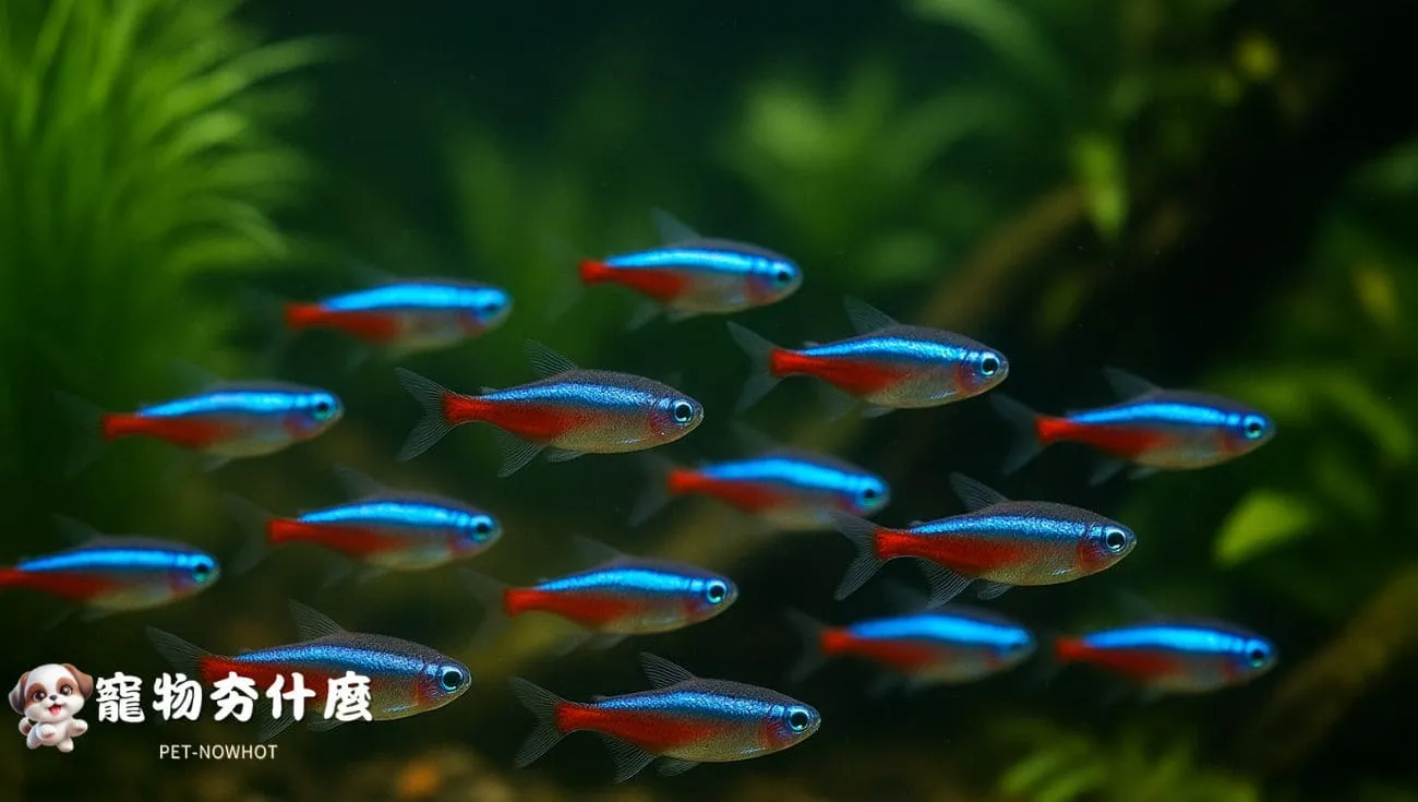 燈科魚群游行為實景