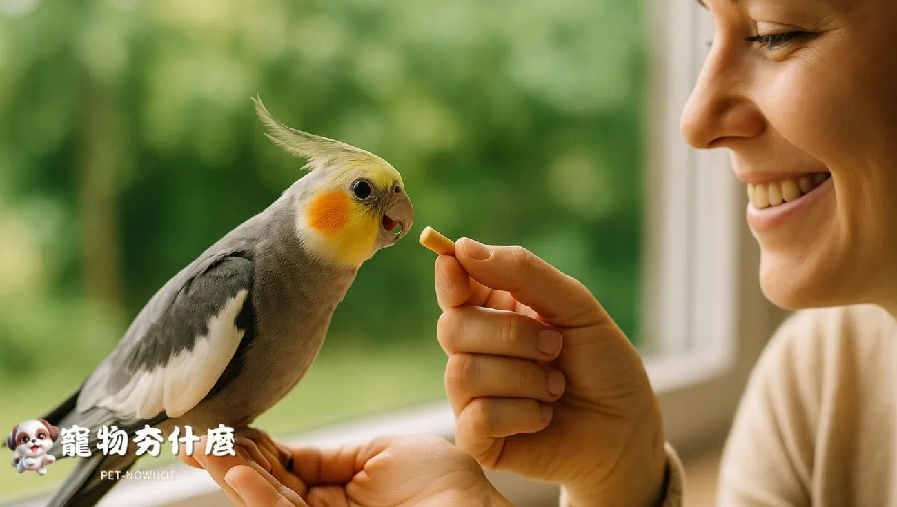 玄鳳鸚鵡正向訓練互動