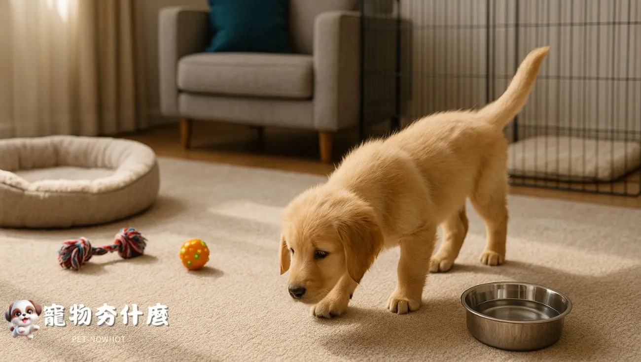 黃金獵犬幼犬適應新家環境
