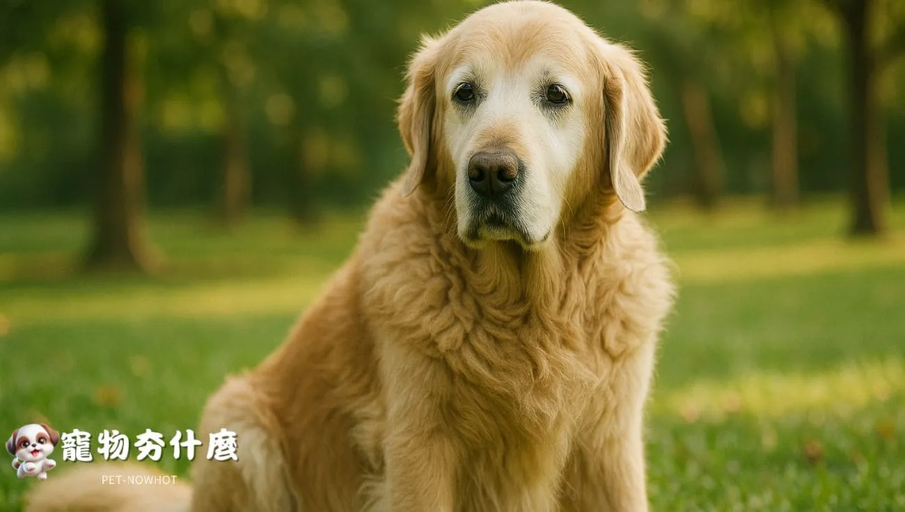 老年黃金獵犬毛色自然變淡