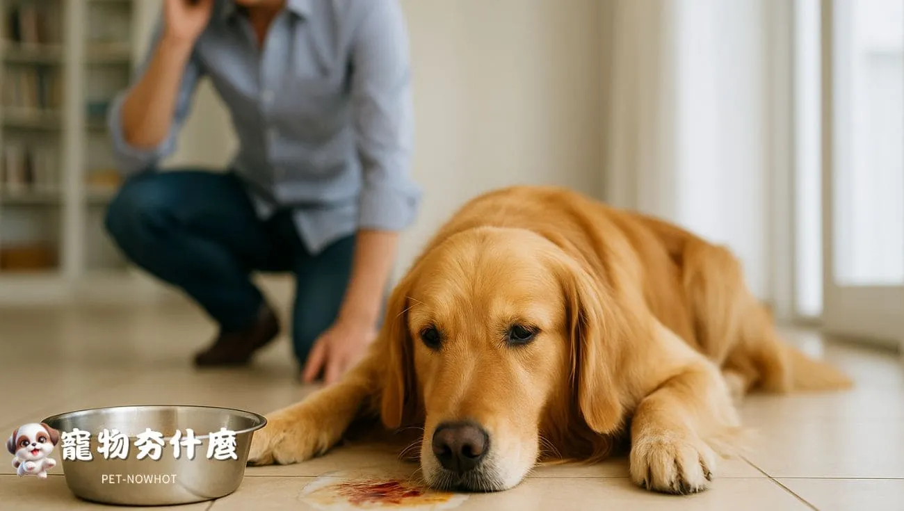 黃金獵犬出現危險嘔吐