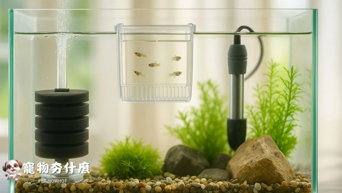觀賞魚稚魚分缸設備