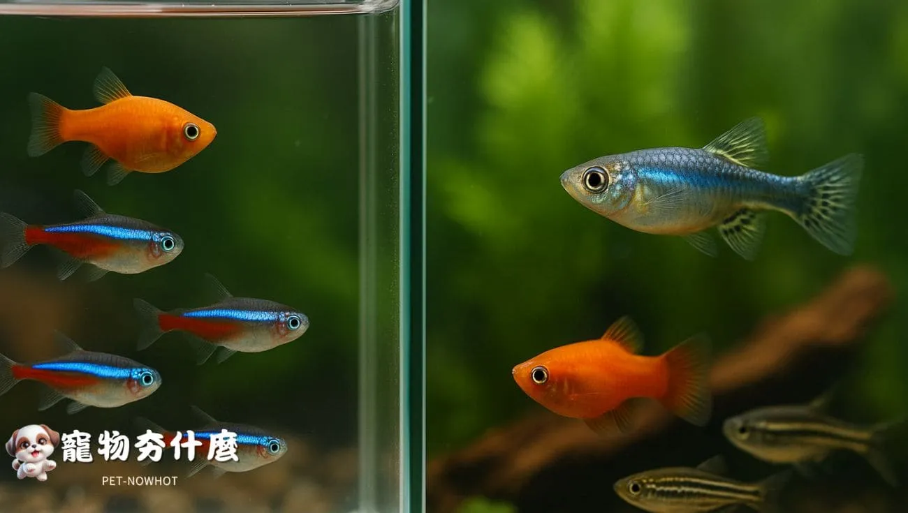 分缸隔離觀察新魚適應