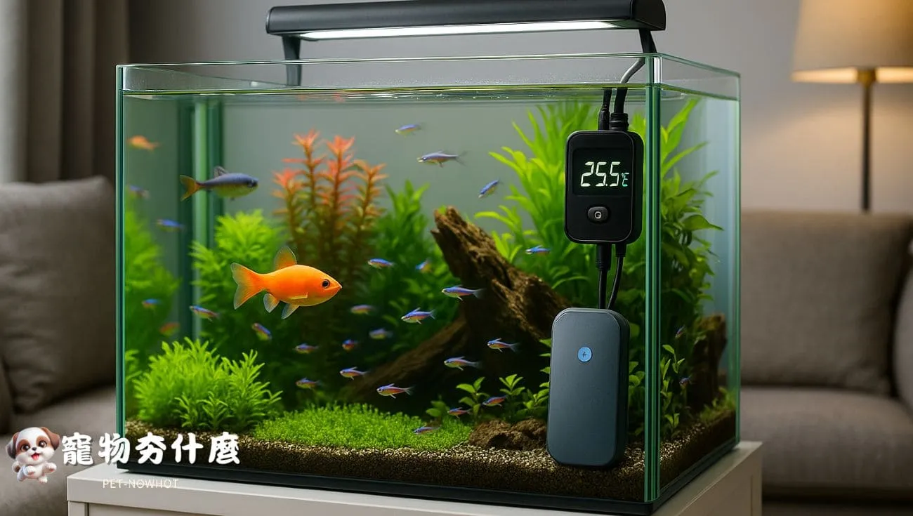 現代水草缸造景與智慧控溫設備