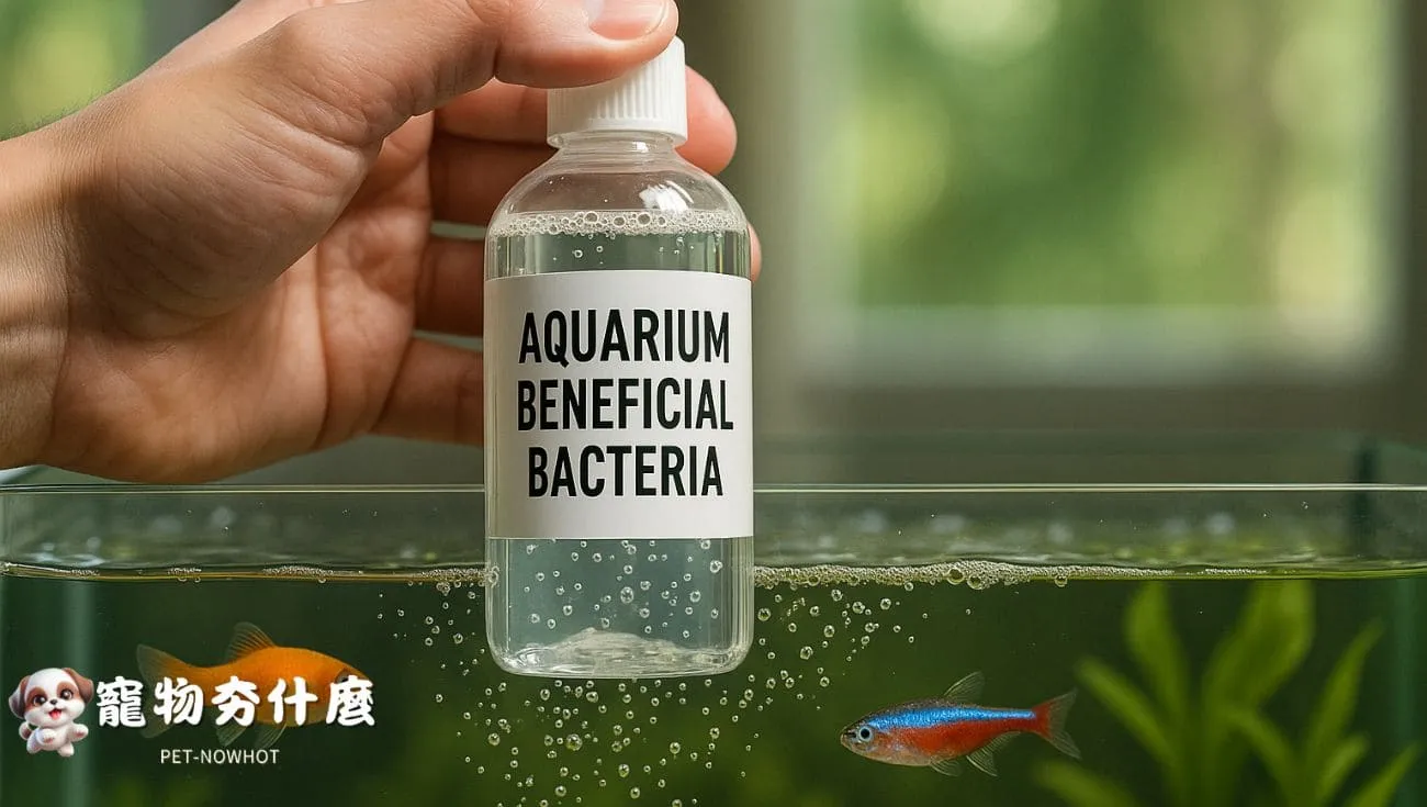 魚缸益菌液產品使用特寫照