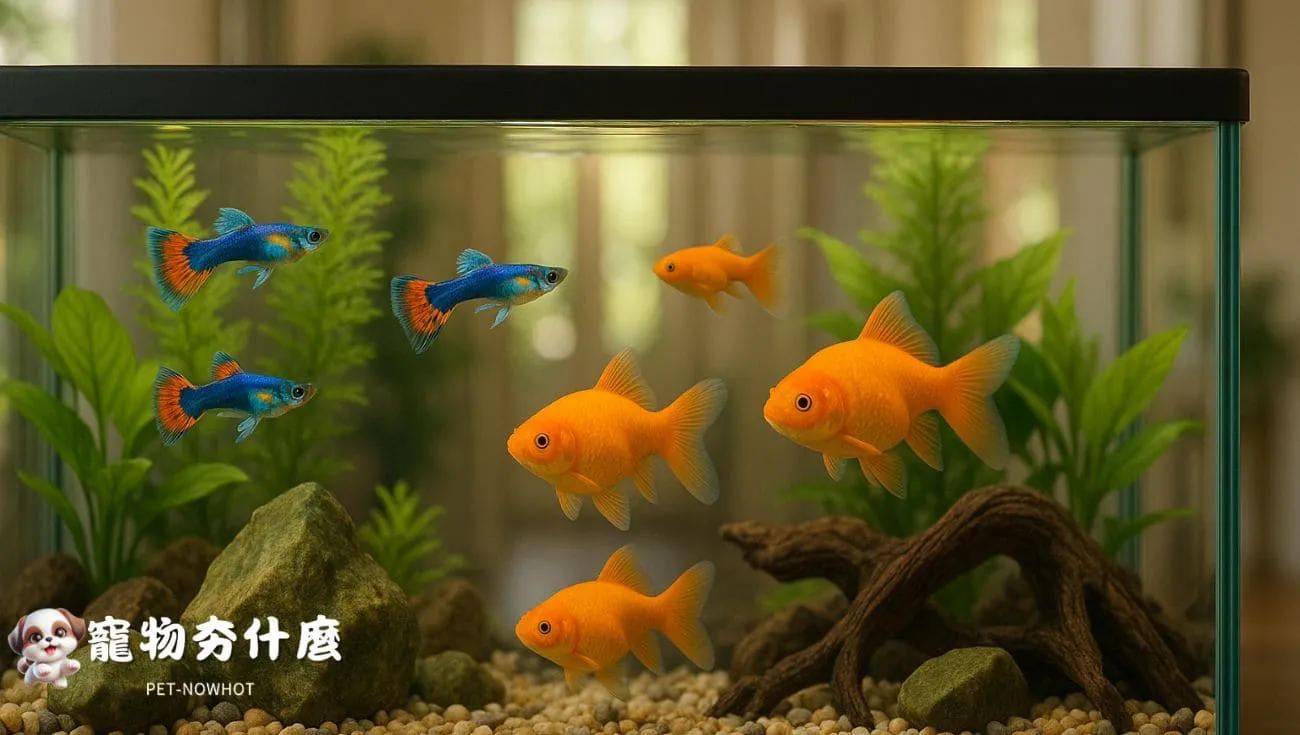 觀賞魚與自然造景特寫