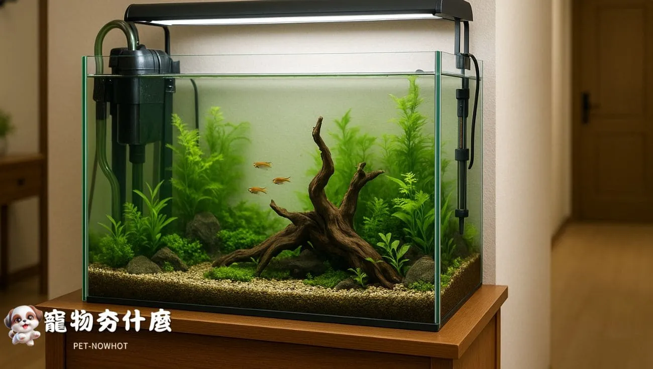 魚缸設備與入口空間佈置