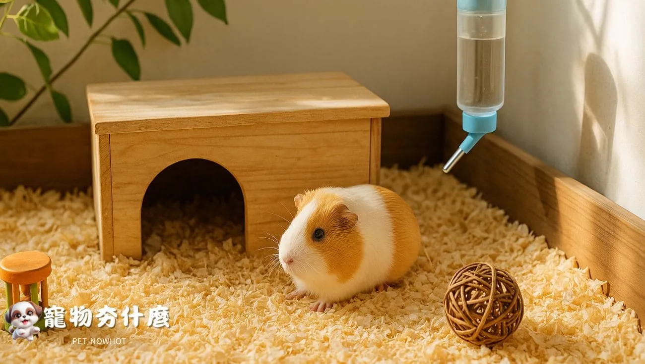 天竺鼠舒適飼養環境情境照