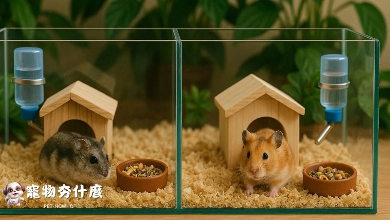 倉鼠分籠分區飼養設計圖
