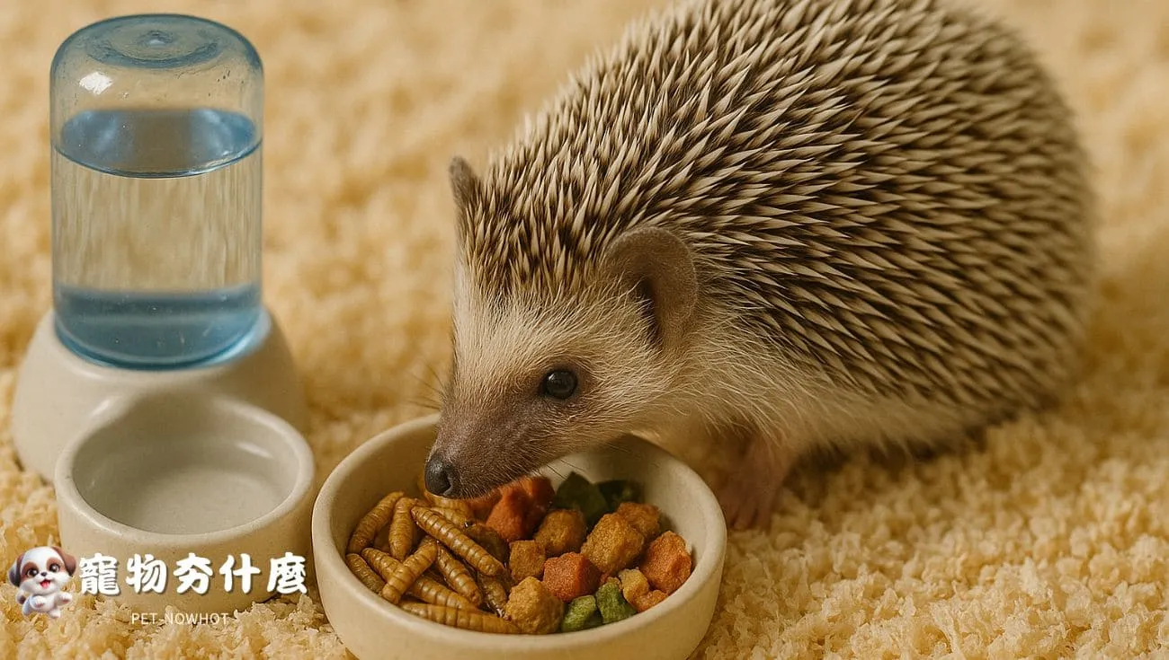 刺蝟冬季進食與飲水