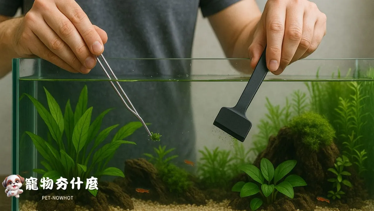 處理藻類害蟲的維護照
