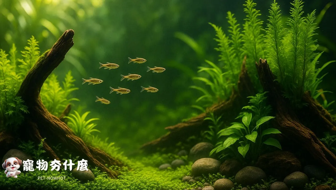 水草缸自然風造景