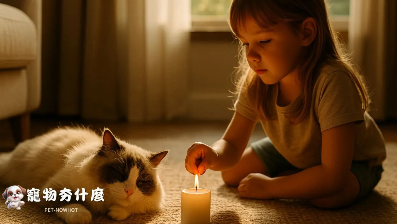 布偶貓安詳靜臥孩子身旁
