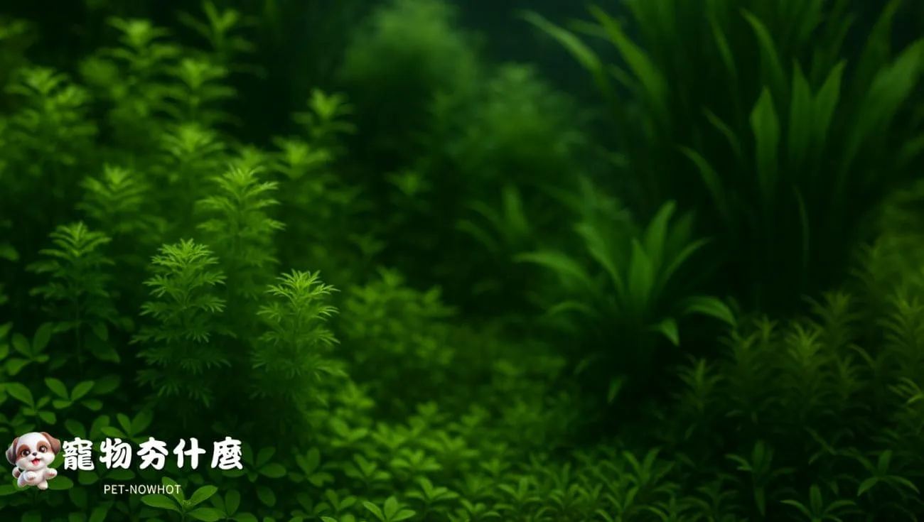自然水草缸多層次水草組合