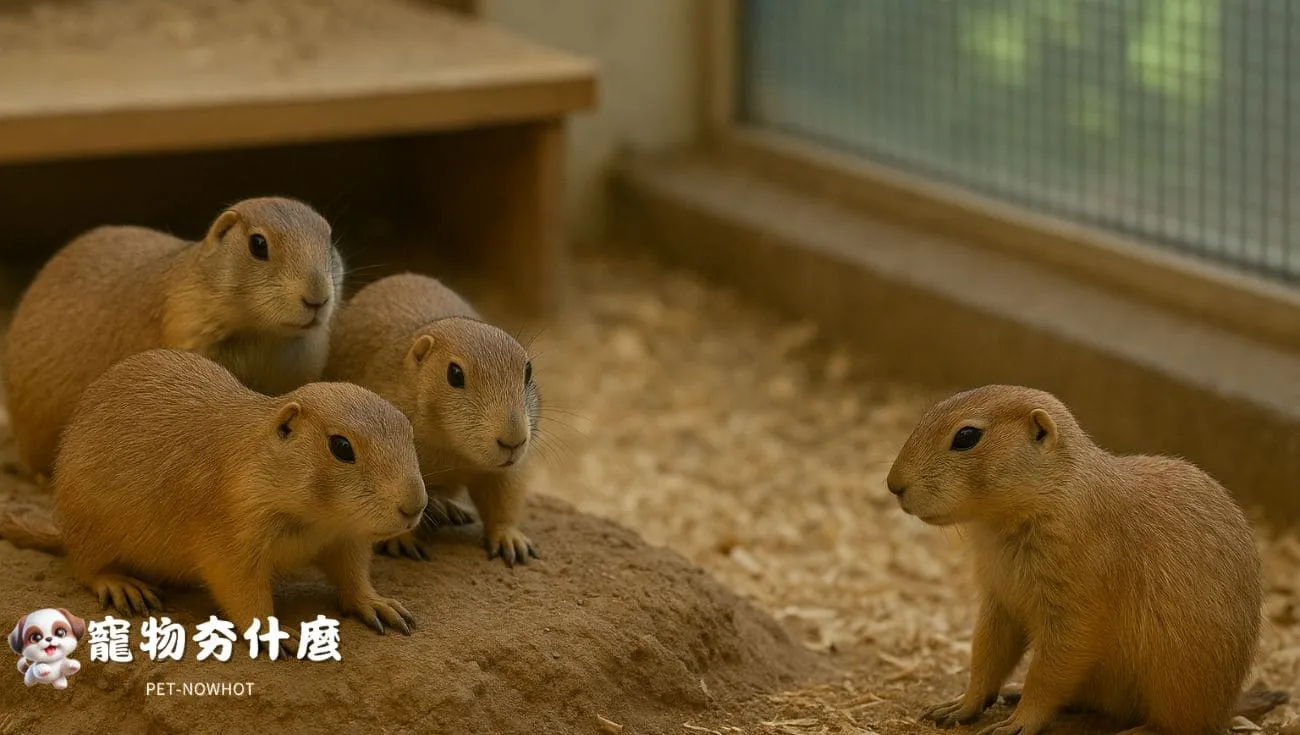 草原犬鼠新成員互動觀察