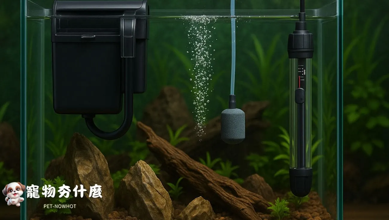 現代化小型水族缸設備展示