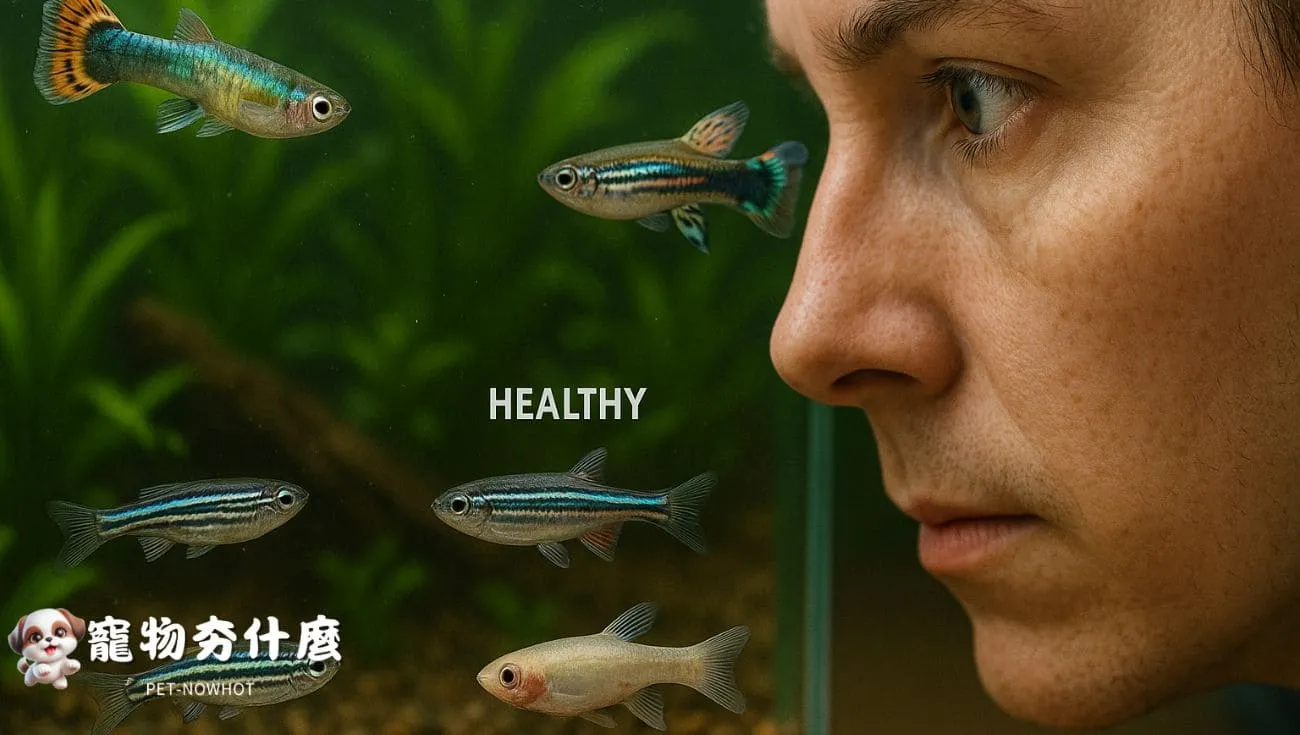 觀察小型群游魚健康狀態