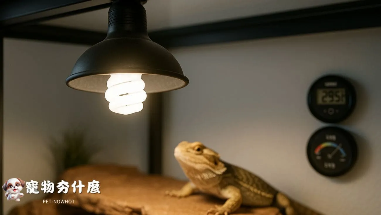鬆獅蜥UVB曬燈設備