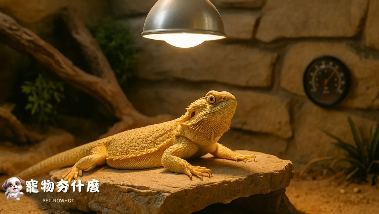 鬆獅蜥主動曬太陽行為