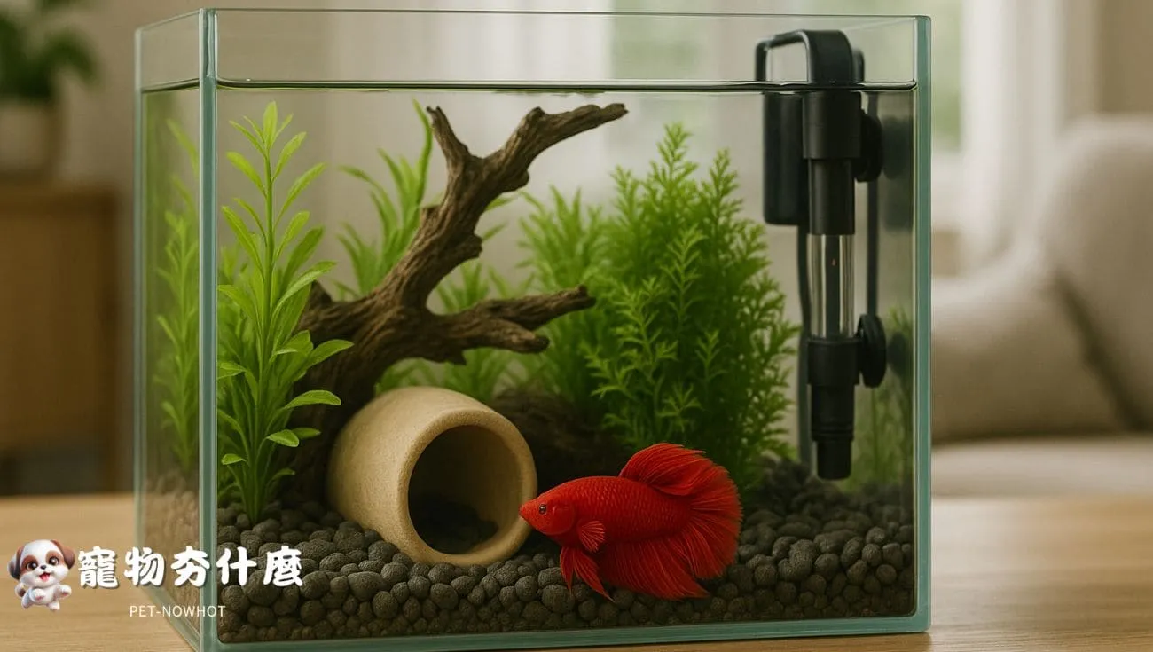 泰國鬥魚專用設備與造景展示
