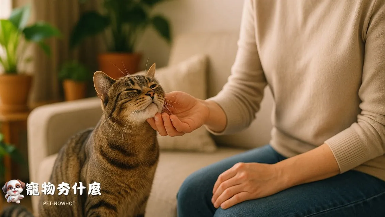 飼主與貓咪日常親密互動