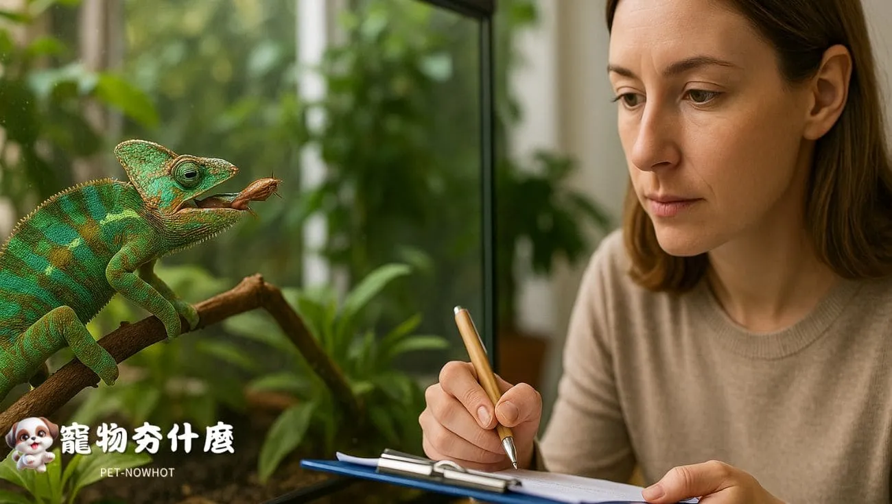 飼主日常觀察變色龍健康