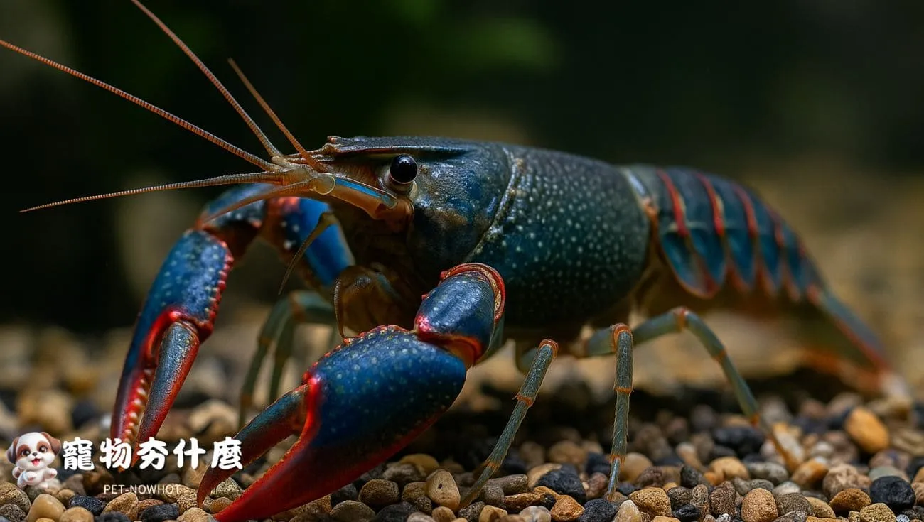 紅螯蝦外觀特徵特寫