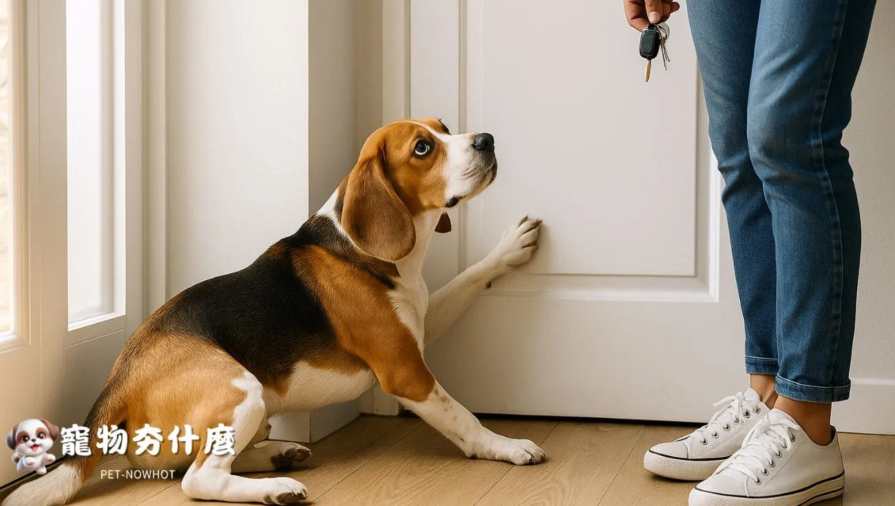比格犬表現分離焦慮