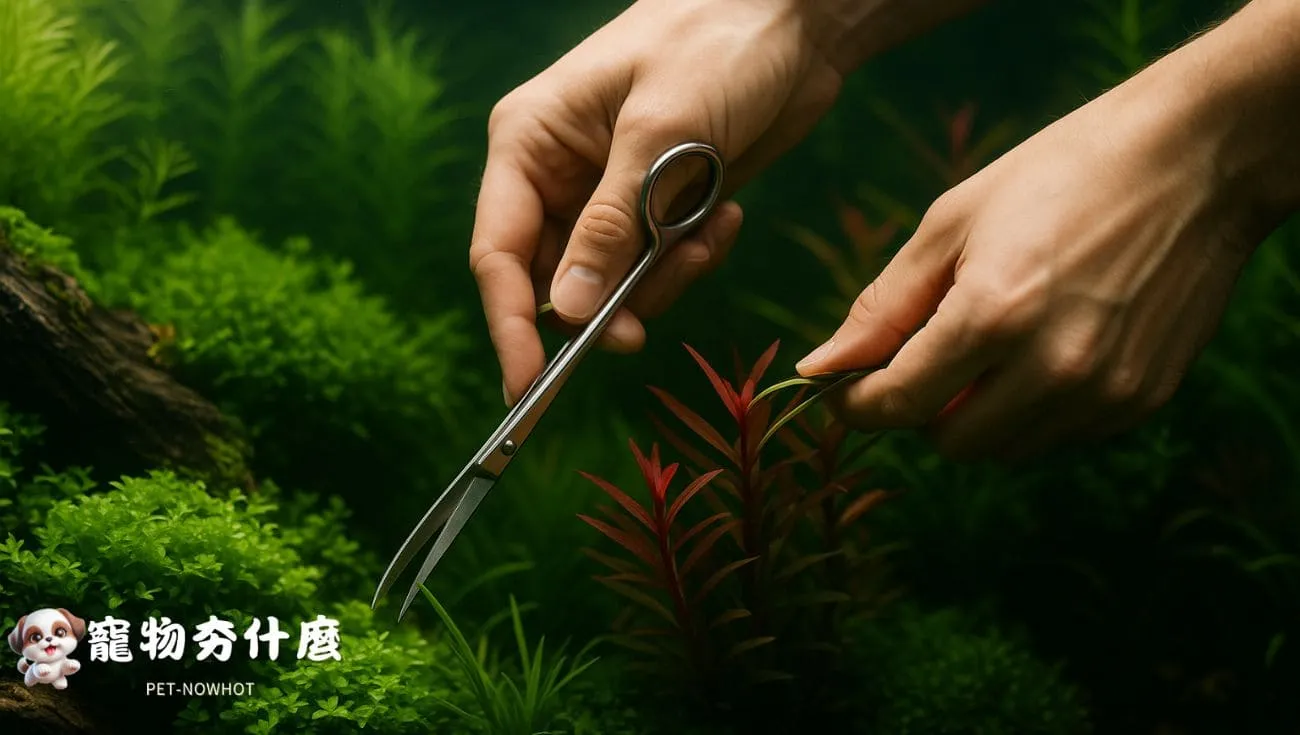 水草缸修剪實際操作