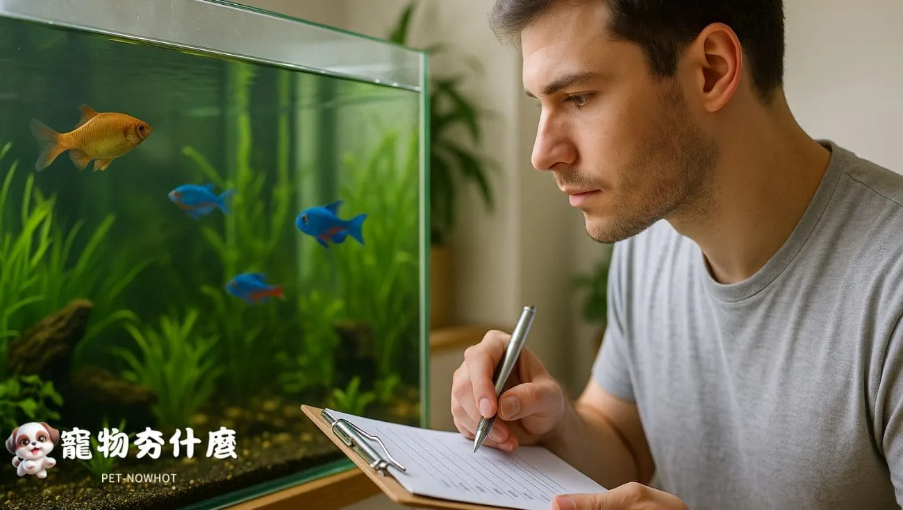 魚缸玻璃檢查與紀錄