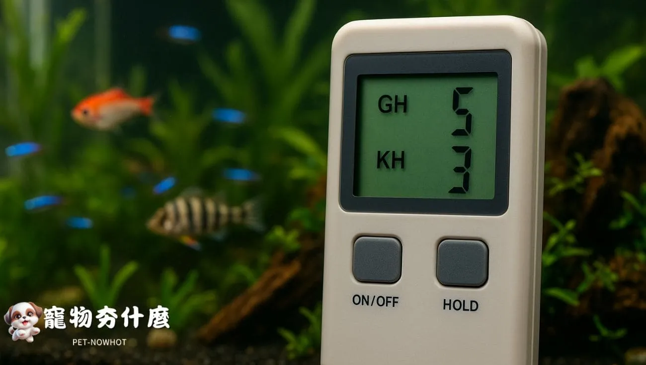 水質監控儀表與熱帶魚缸