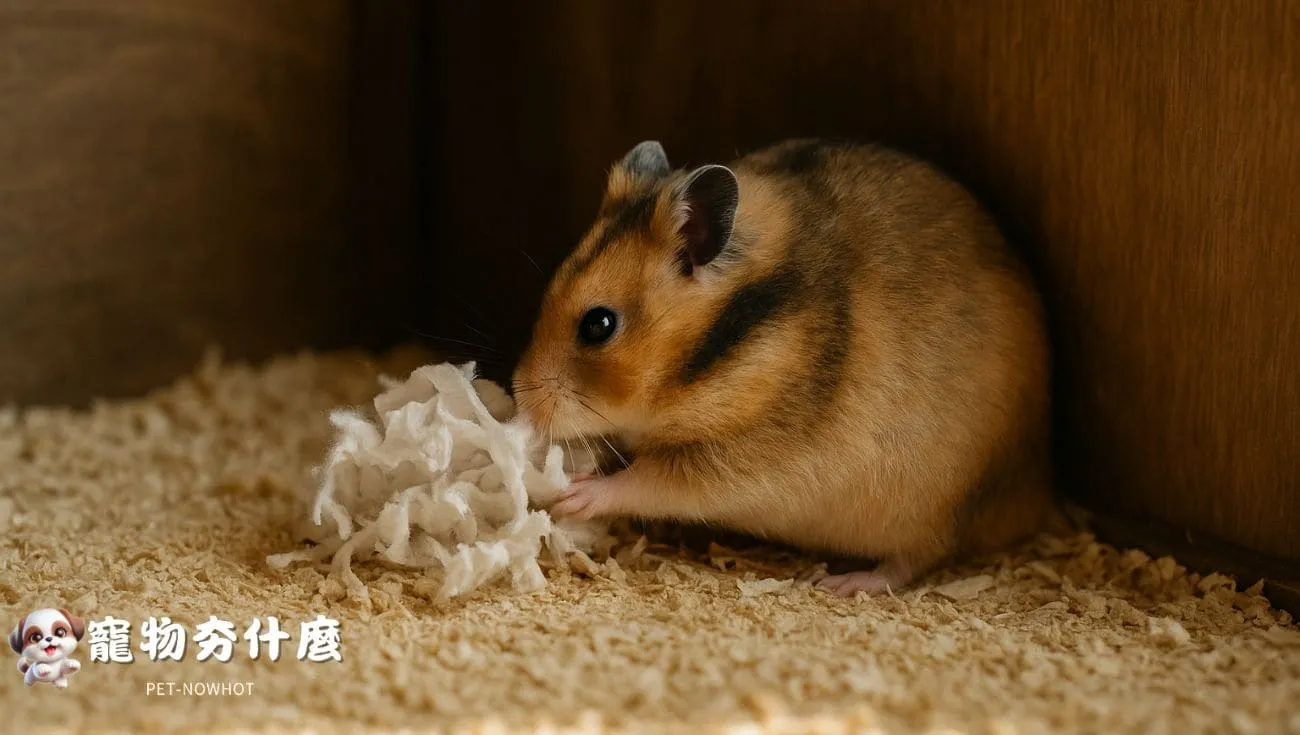 倉鼠分娩前築巢行為