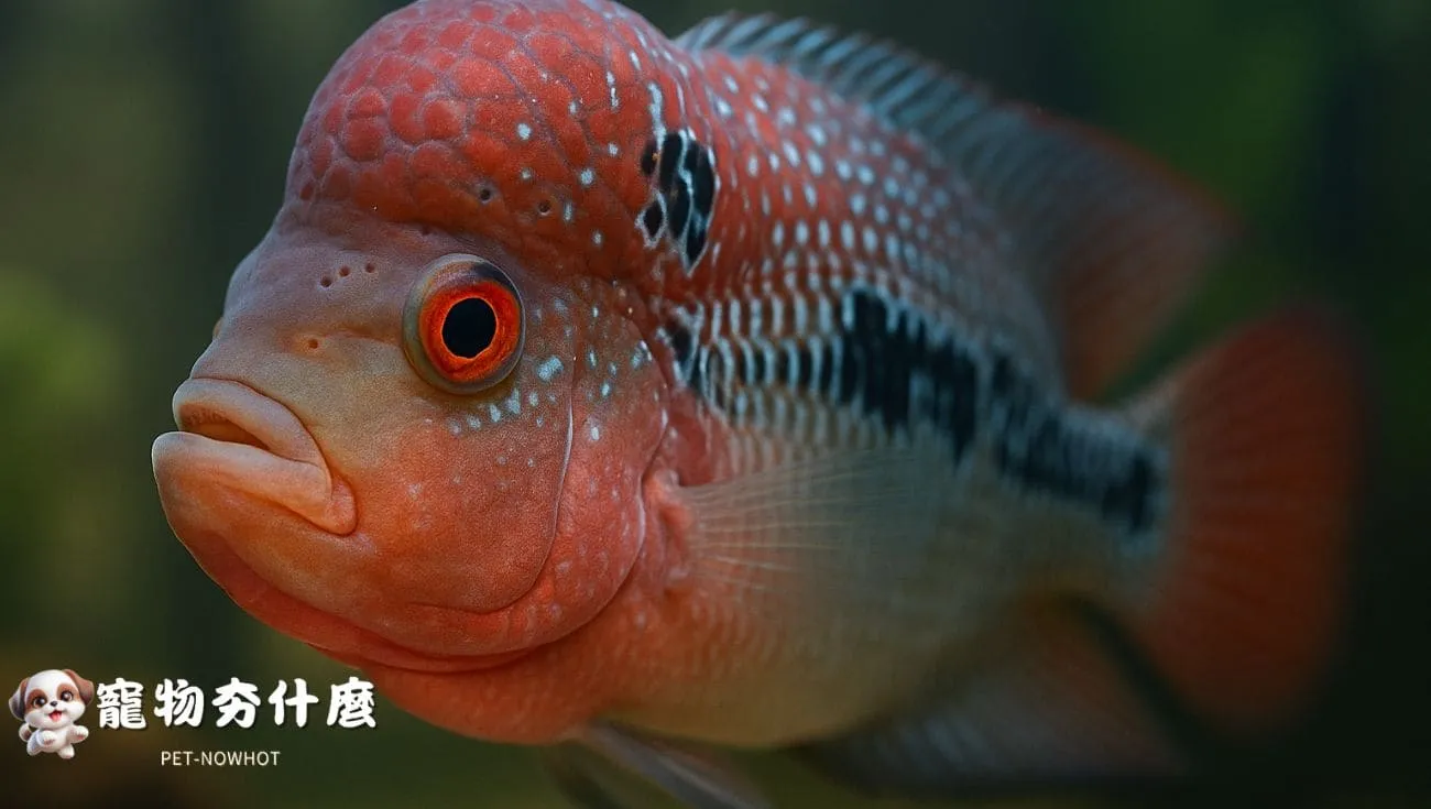羅漢魚頭洞病初期症狀特寫
