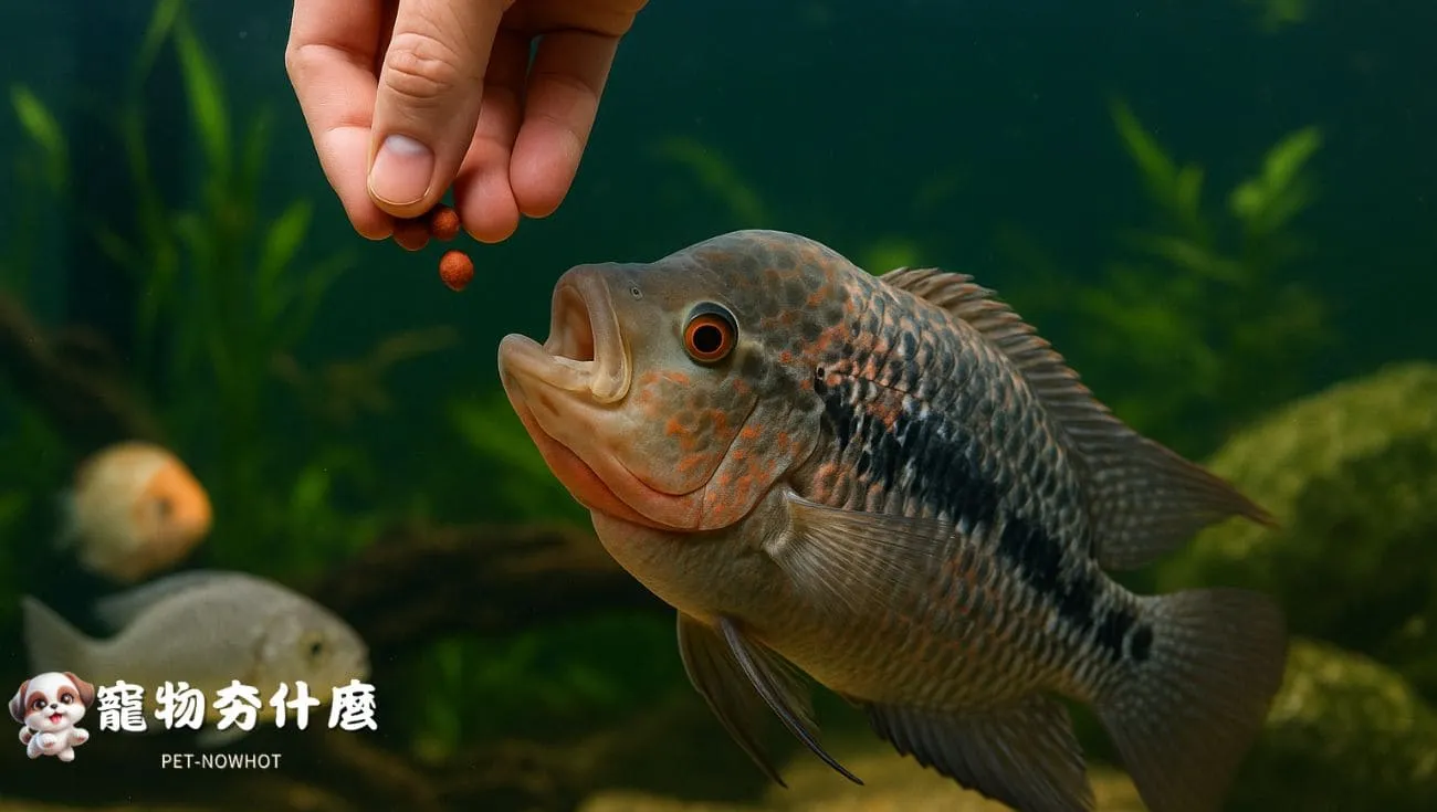飼主為魚隻餵食營養強化飼料