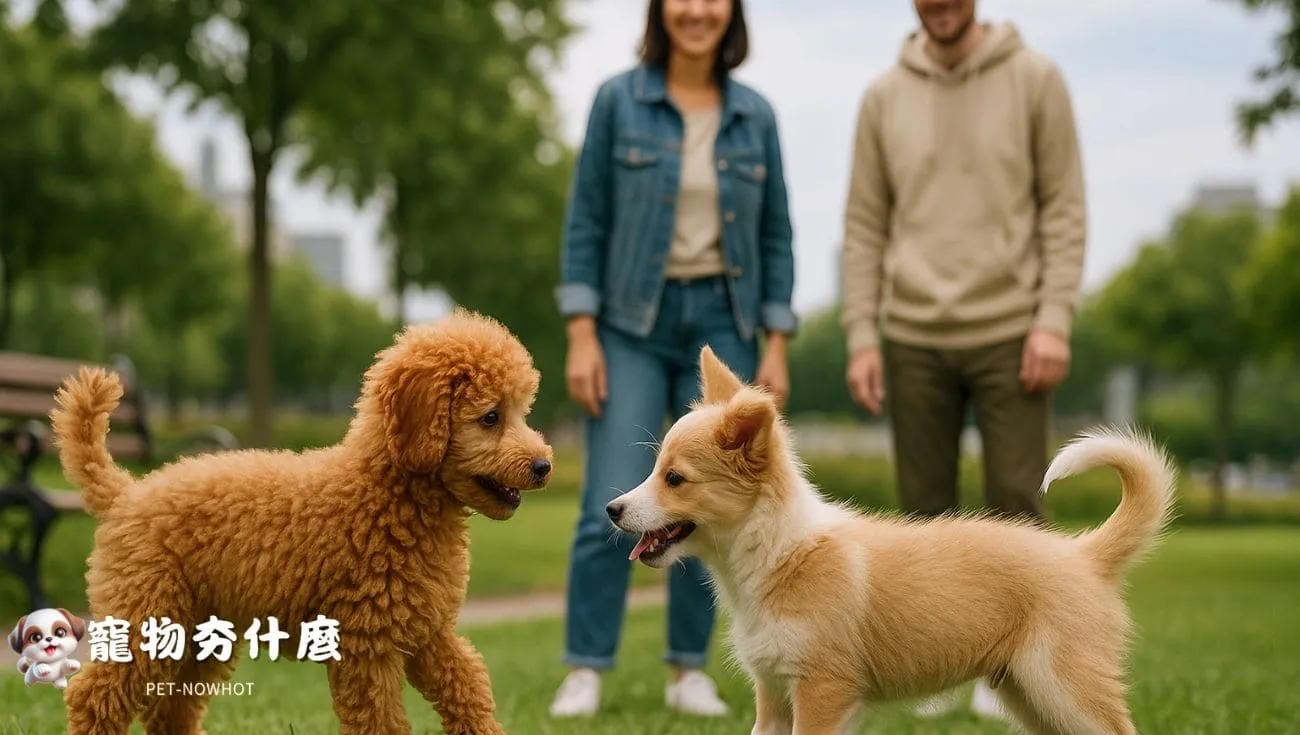 貴賓幼犬公園社會化練習