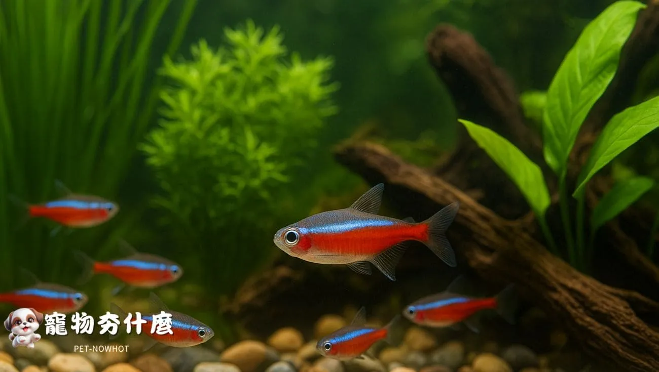 紅蓮燈魚適合的水族缸造景