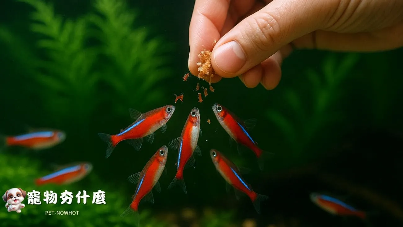 紅蓮燈魚日常餵食與健康觀察