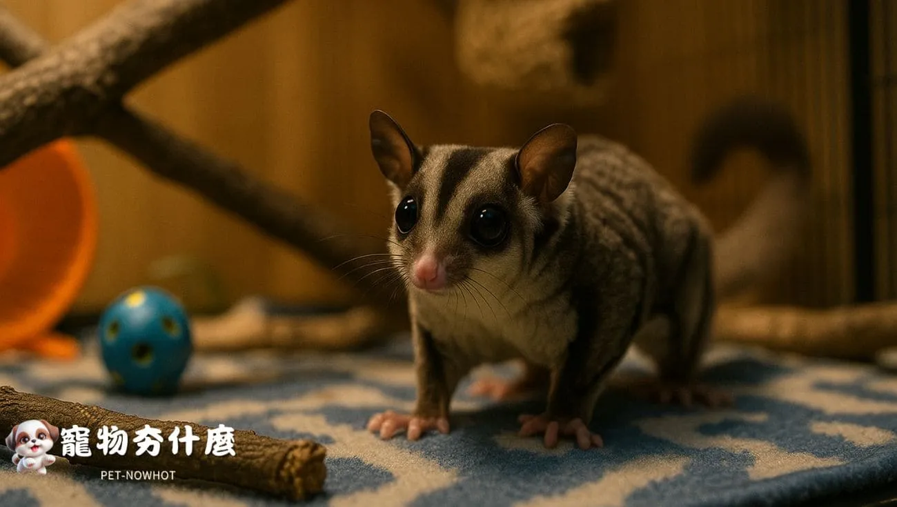 蜜袋鼯夜行性活動寫真