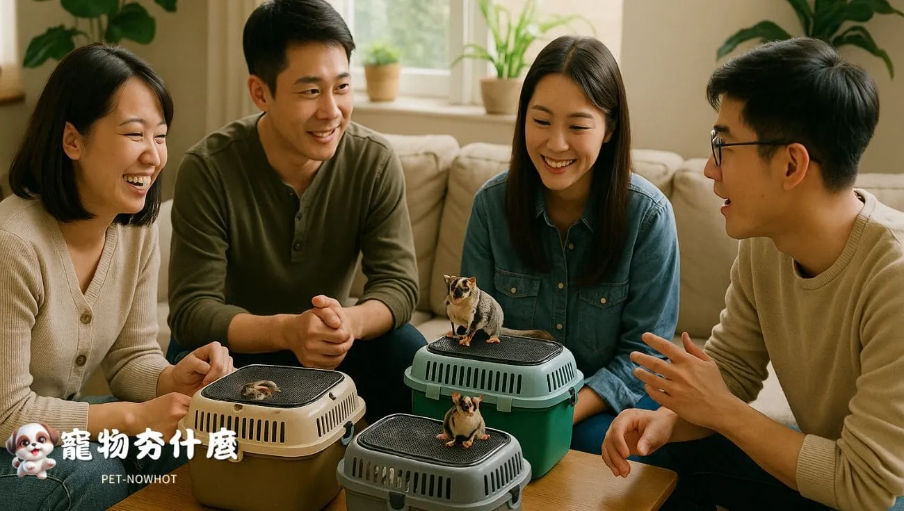 台灣飼主蜜袋鼯交流照