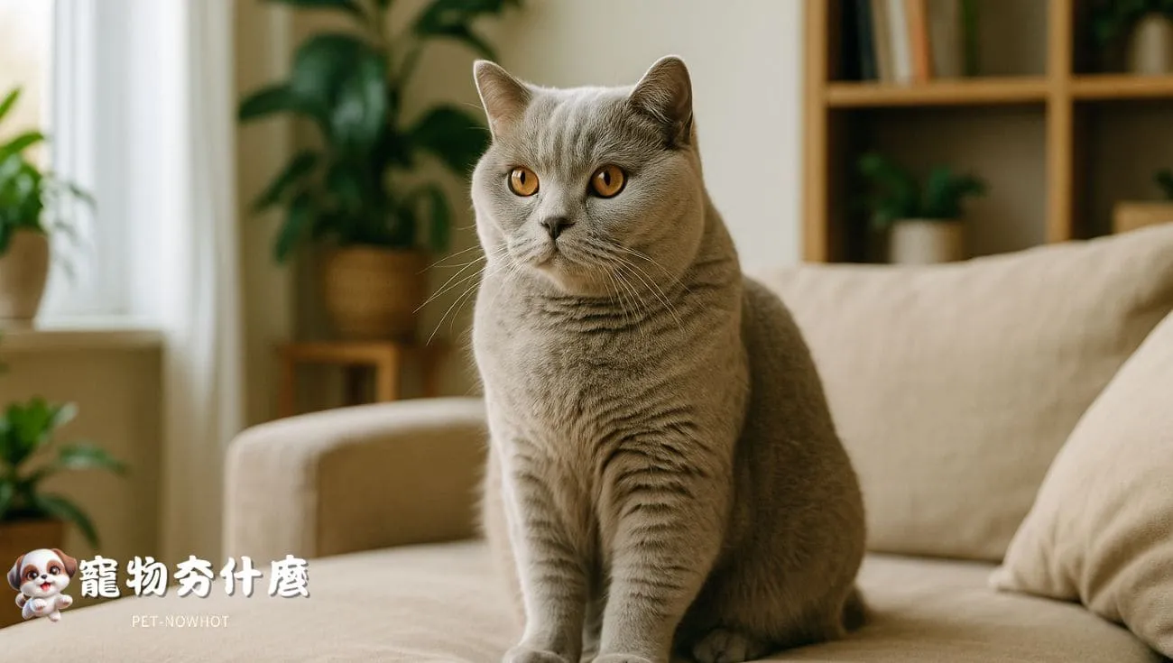 英國短毛貓客廳悠閒時光寫真